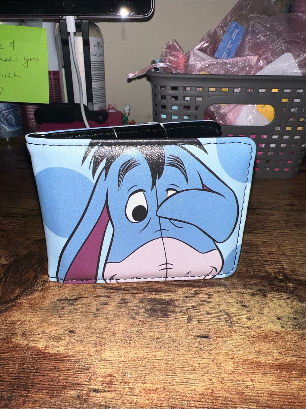 Disney Eeyore Fold Wallet in Light Blue and Purple